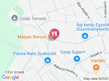 Mátyás Borozó Várpalota a térképen