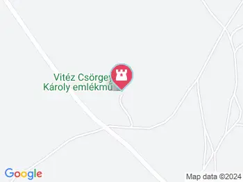 Vitéz Csörgey Károly emlékmű Várpalota a térképen