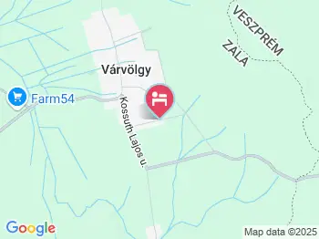 Huber Vendégház Várvölgy a térképen