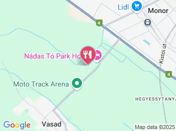 Nádas Fogadó étterme Vasad a térképen