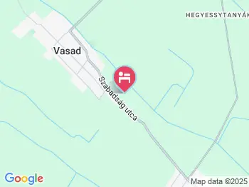 Nádas Fogadó Vasad a térképen