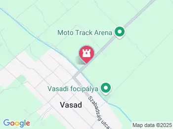 Nádas Pihenőpark Vasad a térképen