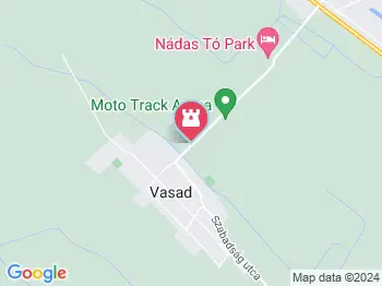 Vasadi Kalandpark Vasad a térképen