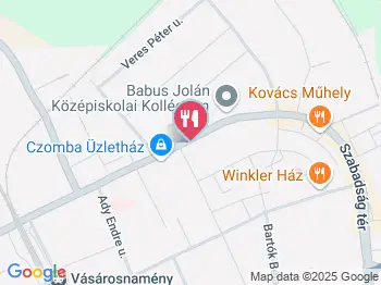 Íz-Éden Pizzéria Vásárosnamény a térképen