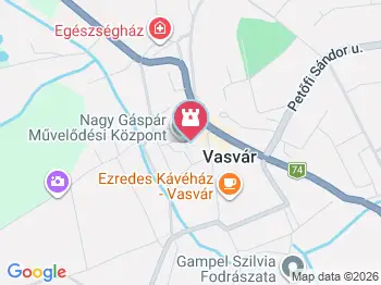 Domonkos rendház Vasvár a térképen