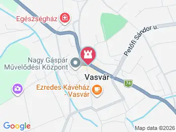 Királyok kútja Vasvár a térképen