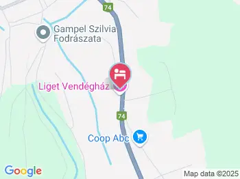 Liget Vendégház Vasvár a térképen