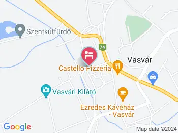 Vaskapu Fogadó Vasvár a térképen