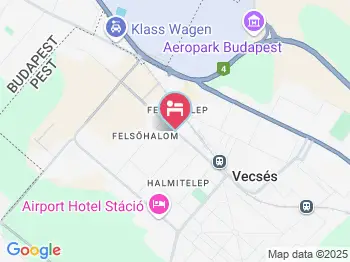 Airport Hotel Budapest Vecsés a térképen