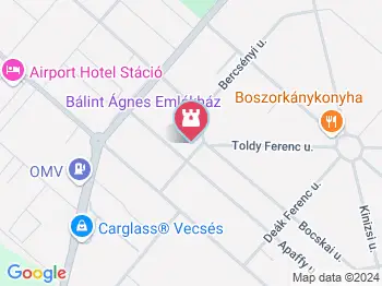 Bálint Ágnes Emlékház Vecsés a térképen
