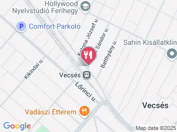 Dülöngélő Vecsés a térképen