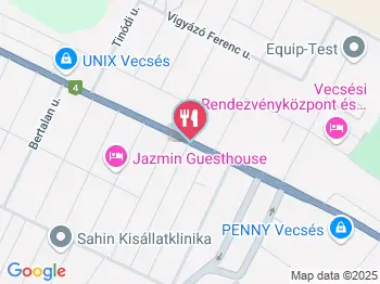 Kispilóta Söröző Vecsés a térképen