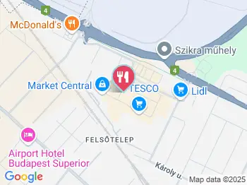 Lipóti Pékség Vecsés a térképen