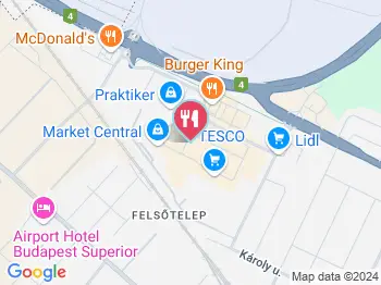 Séf Étterem - Market Central Vecsés a térképen