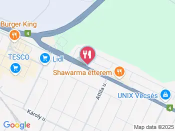 Torzsa Gyorsétterem Vecsés a térképen