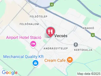 Vadászi Étterem Vecsés a térképen