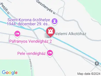 Alkotóház Velem a térképen