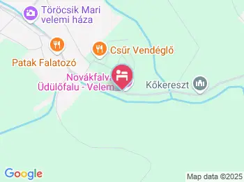 Novákfalva Üdülőfalu Velem a térképen