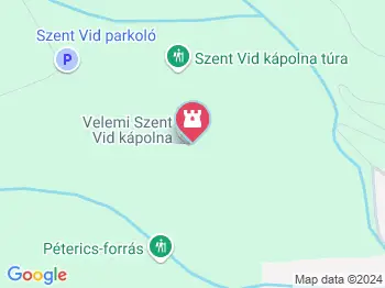 Szent Vid kápolna Velem a térképen