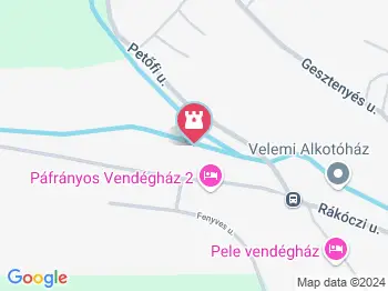 Vaskút és Nuschy-sétányt Velem a térképen