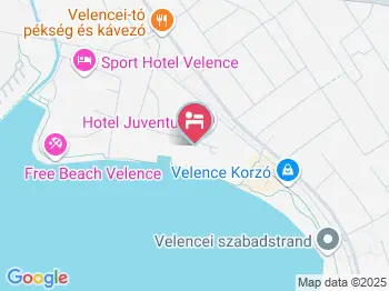 Hotel Juventus Velence a térképen