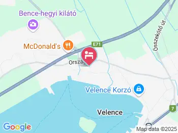 István Panzió Velence a térképen