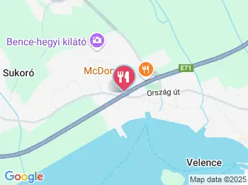 Tekergő Étterem & Motel Velence a térképen