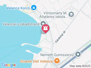 Velence Korzó & Szabadstrand Velence a térképen