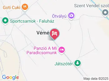 Maushaus Vendégház Véménd a térképen