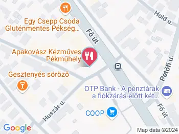 Apakovász Kézműves Pékműhely Veresegyház a térképen