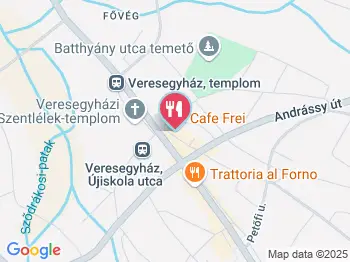 Cafe Frei Veresegyház Veresegyház a térképen