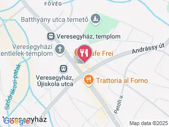 Kuckó Fagyizó Veresegyház a térképen