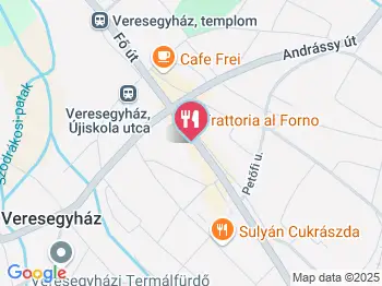 Trattoria al Forno Veresegyház a térképen