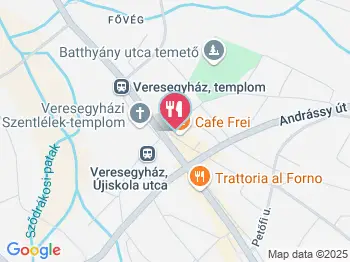 Veresi Pékség Veresegyház a térképen