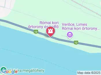 Római kori őrtorony romja Verőce a térképen