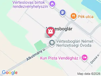 Vértesboglári Pincesor Vértesboglár a térképen