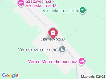 Gémeskút Vérteskozma a térképen