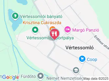 Margó Kertvendéglő Vértessomló a térképen