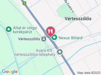 Nexus Biliárd & Dance Club Vértesszőlős a térképen
