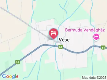 Erzsébet Vendégház Vése a térképen