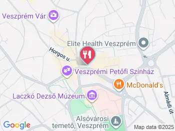 Derce Tejivó Veszprém a térképen