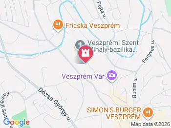 Dubniczay-palota Veszprém a térképen