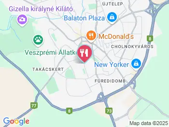 Egyetemi Étterem Veszprém a térképen