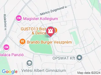 Fiú kecskével Veszprém a térképen