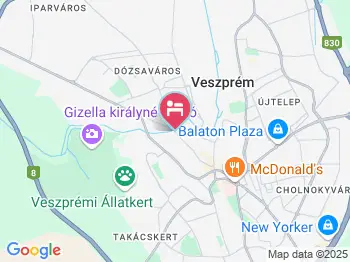 Gizella Hotel & Étterem Veszprém a térképen