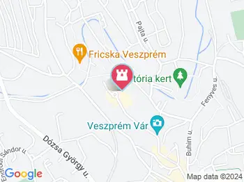 Gizella-kápolna Veszprém a térképen