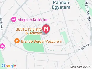 Gusto13 Bistro & Delicate Veszprém a térképen