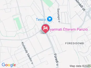 Gyarmati Panzió Veszprém a térképen