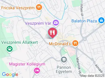 Historante Veszprém a térképen