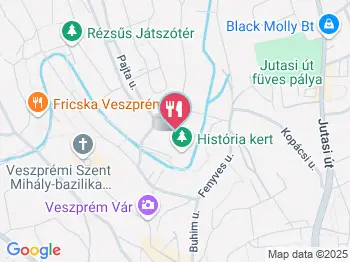 Historia Kert Kávéház & Borbár Veszprém a térképen